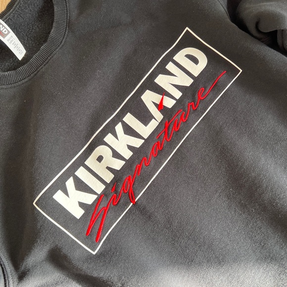 Official Costco Kirkland Signature Unisex Logo Crewneck Sweatshirt - Picture 3 of 5